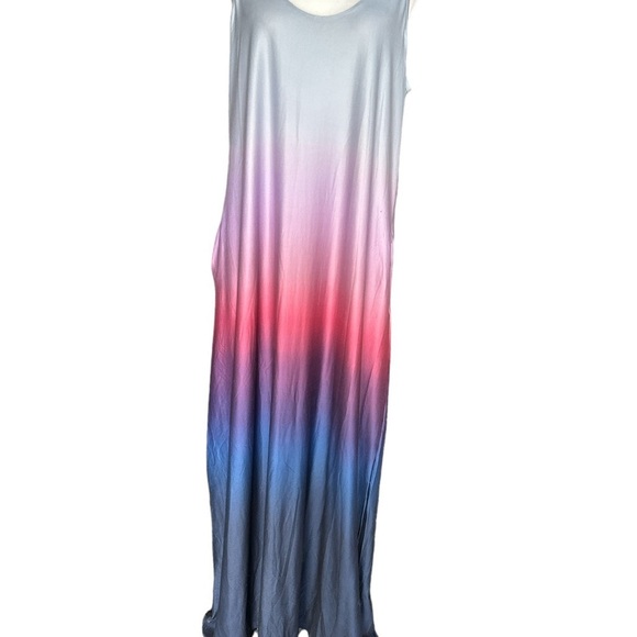 Ombre Tank Summer Adjustable Strap Dress 2XL BNWT - Picture 7 of 9